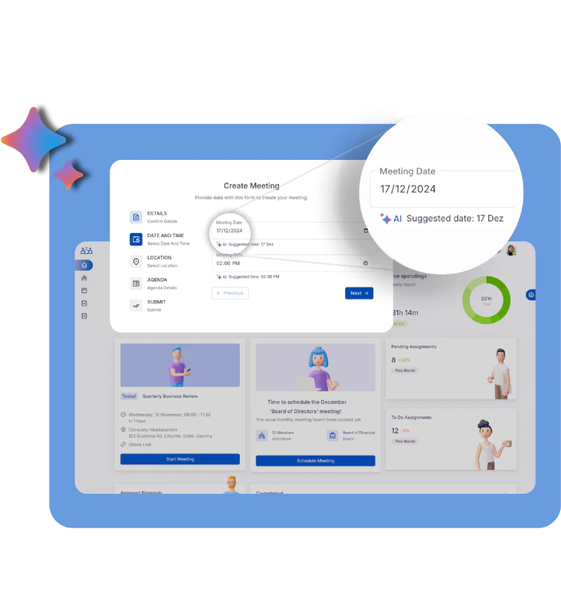 AI-Powered Agenda Builder screenshot